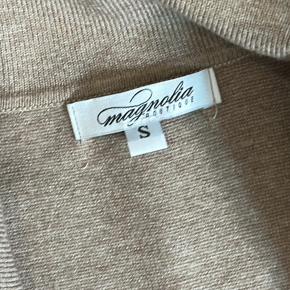 Nwot Latte Collared Button Down Jacket - image 2